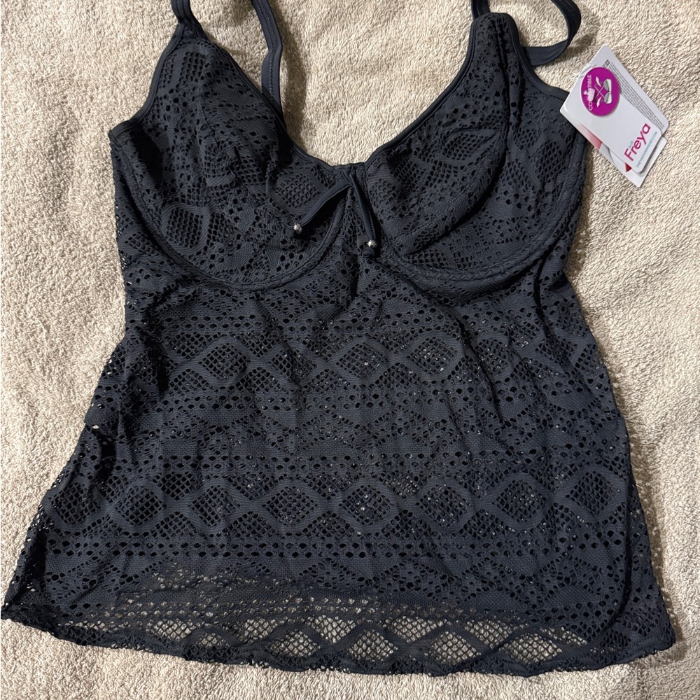 Freya Women's Sundance Underwire Tankini Top- Black - Picture 5 of 6